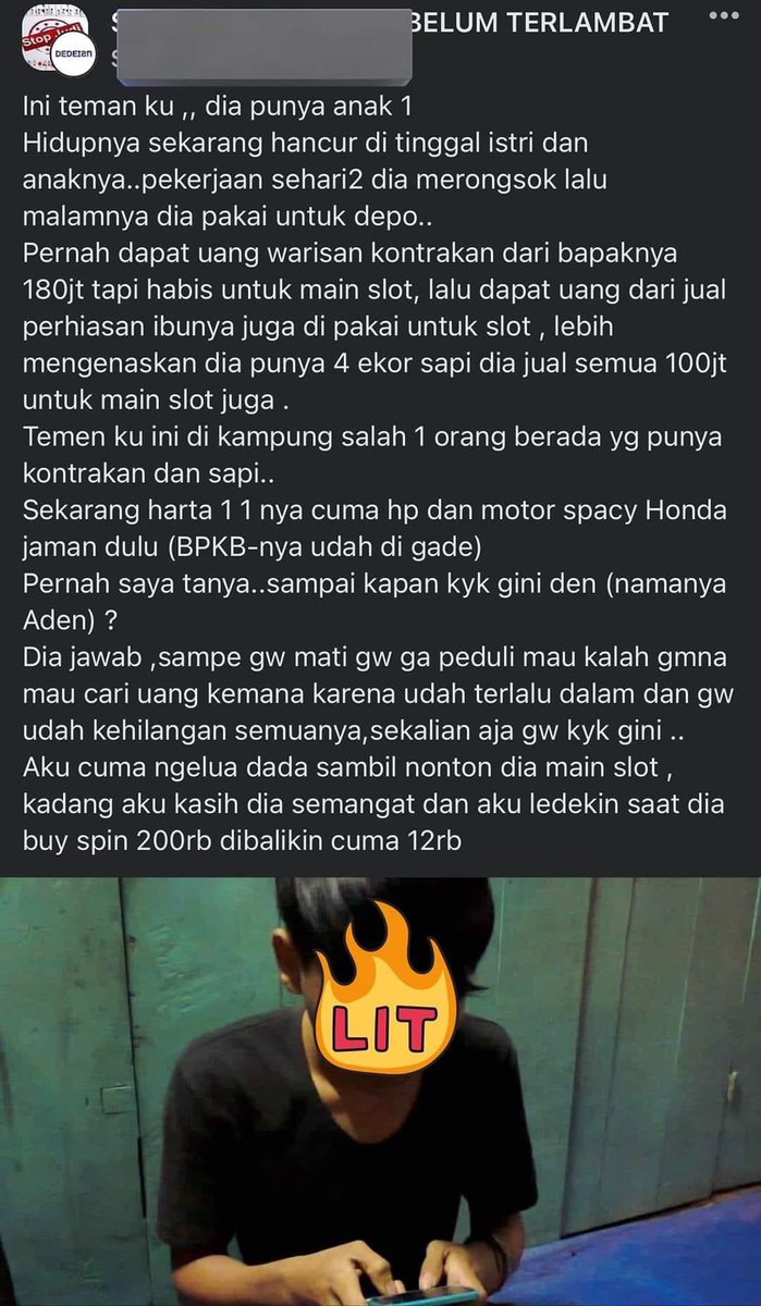 alessaoncrypto's tweet photo. judi, meracuni kehidupan
judi, meracuni keimanan https://t.co/aC6jurIsJ5