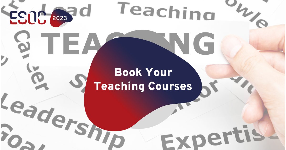 ESOstroke's tweet photo. Book your #TeachingCourses for #ESOC2023 before they fill up! Availability is limited, so secure your spot today. Don't miss this opportunity to learn from the best!
Book your Teaching Courses: https://t.co/hdmZpf1TEl
#stroke #strokeresearch #strokescience #StrokeExperts https://t.co/oeFVZymLXd