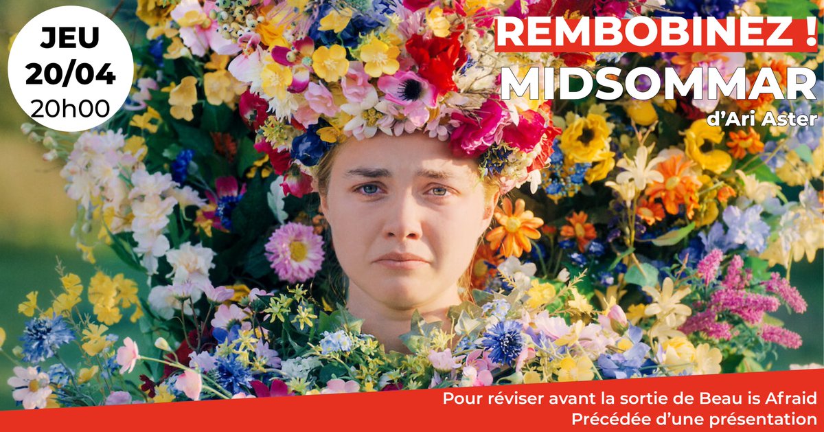 Cinema_ARVOR's tweet photo. 📢Au #CinéArvor👉🏻#Rembobinez ! présente l'hallucinant #Midsommar d'#AriAster 
🔸Dani et Christian sont sur le point de se séparer quand la famille de Dani est touchée par une tragédie...
+ d'ℹ️: https://t.co/J06KxRJdOc
#Rennes @Metropolitan_Fr @LeCinemaestmort @gouzeric https://t.co/YOD5zfu0PS