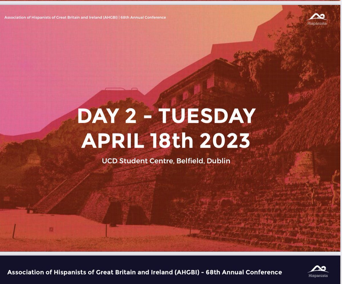 #AHGBI2023 @ucdslcl 

Day 2 of the 2023 AHGBI conference at UCD and TCD. Come along (today on campus at UCD) to hear some wonderful papers and discussion with colleagues from near and far.