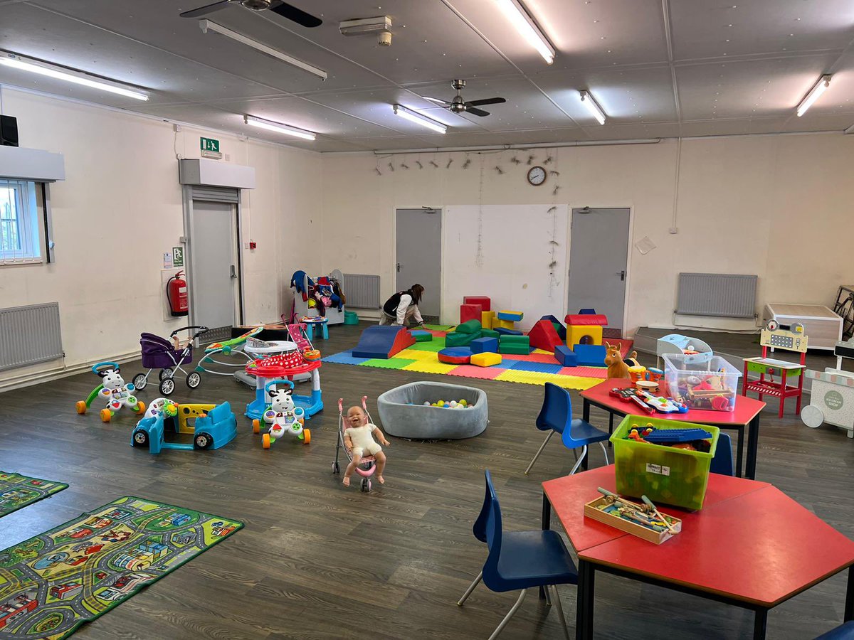 All set up and ready for tots. We hope you all had a lovely Easter break #ManorfieldHall tots every Tuesday and Thursday 9-11am