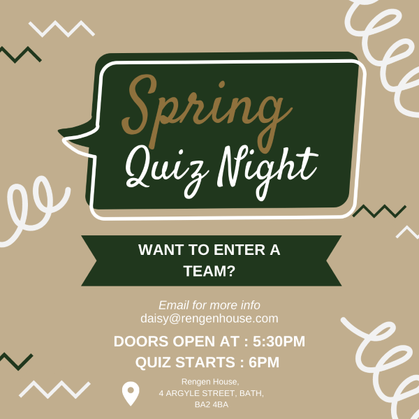 Total Guide to Bath (@totalbath) on Twitter photo The <a href="/Rengenhouse/">Rengen House</a> Quiz Night is back! ❓
Think you've got what it takes to win? Join them for their quarterly quiz night TOMORROW at 6pm - you won't want to miss it! 💥
totalguidetobath.com/business/chari… The <a href="/Rengenhouse/">Rengen House</a> Quiz Night is back! ❓
Think you've got what it takes to win? Join them for their quarterly quiz night TOMORROW at 6pm - you won't want to miss it! 💥
totalguidetobath.com/business/chari…