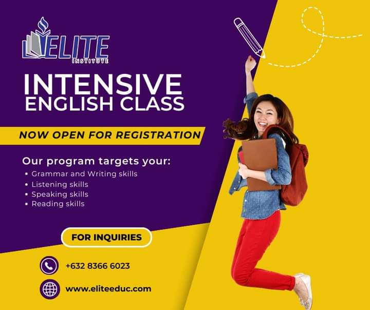 iloveelite's tweet photo. Improve your English skills in Grammar & Writing, Speaking, Listening or Reading with Elite Institute's Intensive English class!
https://t.co/vegdrLjFie
#IntensiveEnglish #Learning #Programs #English #Class #IELTS #TOEIC #TOEFL #GED #AcademicTutorial #ESOL #AcademicTutorial https://t.co/Kpuqzv4vqV
