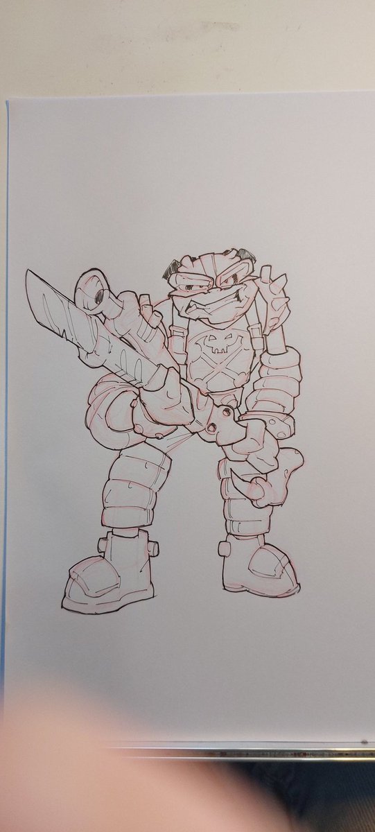 Morning Scrawlings. 

Death toad commander! 
#warmupsketch #sketchbookdrawing #practice #buckyohare #captainbuckyohare #deathtoad #illustration #artjournal