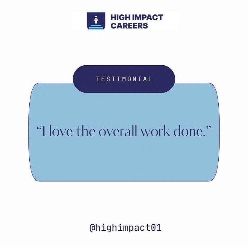 HighImpactCV's tweet photo. OUR REVIEWS SPEAK FOR THEMSELVES!
We pride ourselves on providing an exceptional service to our clients. Our clients love what we can do for them.
What can we do for you? #sendusadm https://t.co/ZAaSxuvhxi
