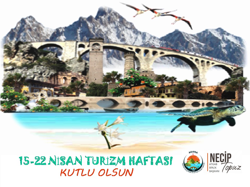 Turizmin ülkeye döviz sağladığını, istihdam alanları açan, sosyal ve kültürel hayatı etkilediğini ifade eden ATGAB Başkanı Başkan TOPUZ, Turizm Haftası'nı kutlayan mesaj yayınladı:
atgab.gov.tr/baskan-necip-t…

#TurizmHaftası #ATGAB <a href="/neciptopuz01/">Necip Topuz</a> <a href="/adanaiktm/">Adana İl Kültür ve Turizm Müdürlüğü</a>
 <a href="/TCKulturTurizm/">T.C. Kültür ve Turizm Bakanlığı</a>