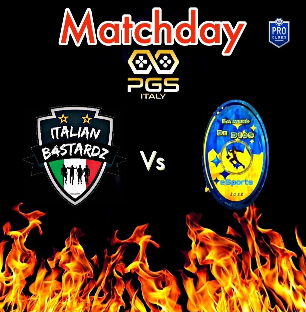 🔹MATCHDAY🔹
🔜 Questa sera!

🗓 12a Giornata 
🏆 <a href="/PGS_ITALIA/">PRO GAMING SOCIETY</a>
🕥 23:20
🆚 <a href="/la_d10s/">La Mano De D10S</a>

#ForzaItali4nB4stardz
<a href="/pctransfermarkt/">🇮🇹 PRO CLUBS TRANSFERMARKT🔍</a> <a href="/tanadelproclub/">La Tana del ProClub</a> <a href="/vGamesRT/">vGamesRT 🔄</a> <a href="/KickOff_ProClub/">Kick-Off</a>