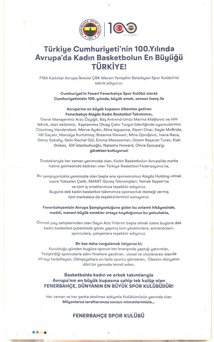Fenerbahce's tweet photo. KULÜBÜMÜZ GURURUNU MİLYONLARLA PAYLAŞTI: FENERBAHÇE ALAGÖZ HOLDİNG’İN TARİHİ BAŞARISI İÇİN FANATİK VE FOTOMAÇ GAZETELERİNE TAM SAYFA İLAN VERDİ

👉 https://t.co/qbOjBsr4ty https://t.co/g3u5xg5h0s