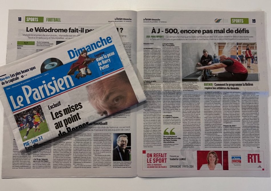 Mlle Pitch sensibilise les médias nationaux à l'accessibilité des jeux Paraolympiques à l'occasion des j-500 des jeux pour son client <a href="/apfhandicap/">APF France handicap</a> 👏 Une belle médiatisation pour ce sujet d'ordre public !