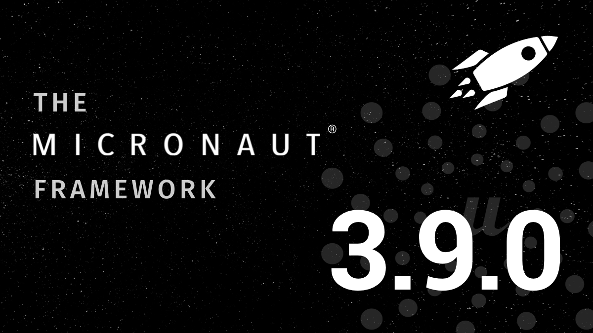micronautfw's tweet image. The Micronaut Foundation is excited to announce the release of Micronaut Framework 3.9.0 ! Please see our latest blog post for more details. micronaut.io/2023/04/18/mic… #micronaut