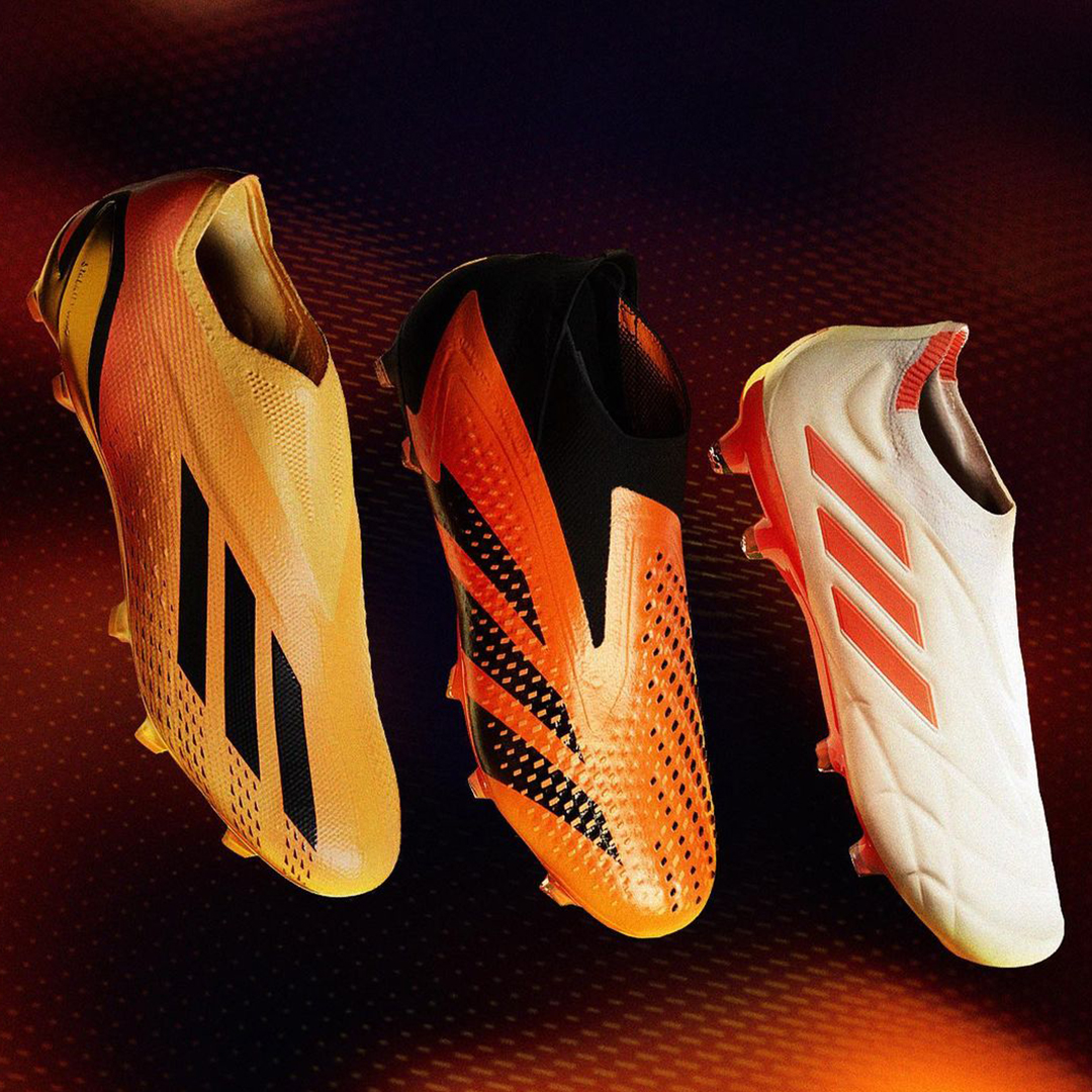 Football_Boots's tweet photo. adidas fires up the end of season 22/23 w/ the Heatspawn Pack, featuring the Accuracy, Speedportal and Pure with incandescent colourways!
-
More about Heatspawn here: https://t.co/EUDBQDas1y
-
#footballboots #soccercleats #adidasfootball #PredatorAccuracy #Xspeedportal #copapure https://t.co/BYipCCwrk5