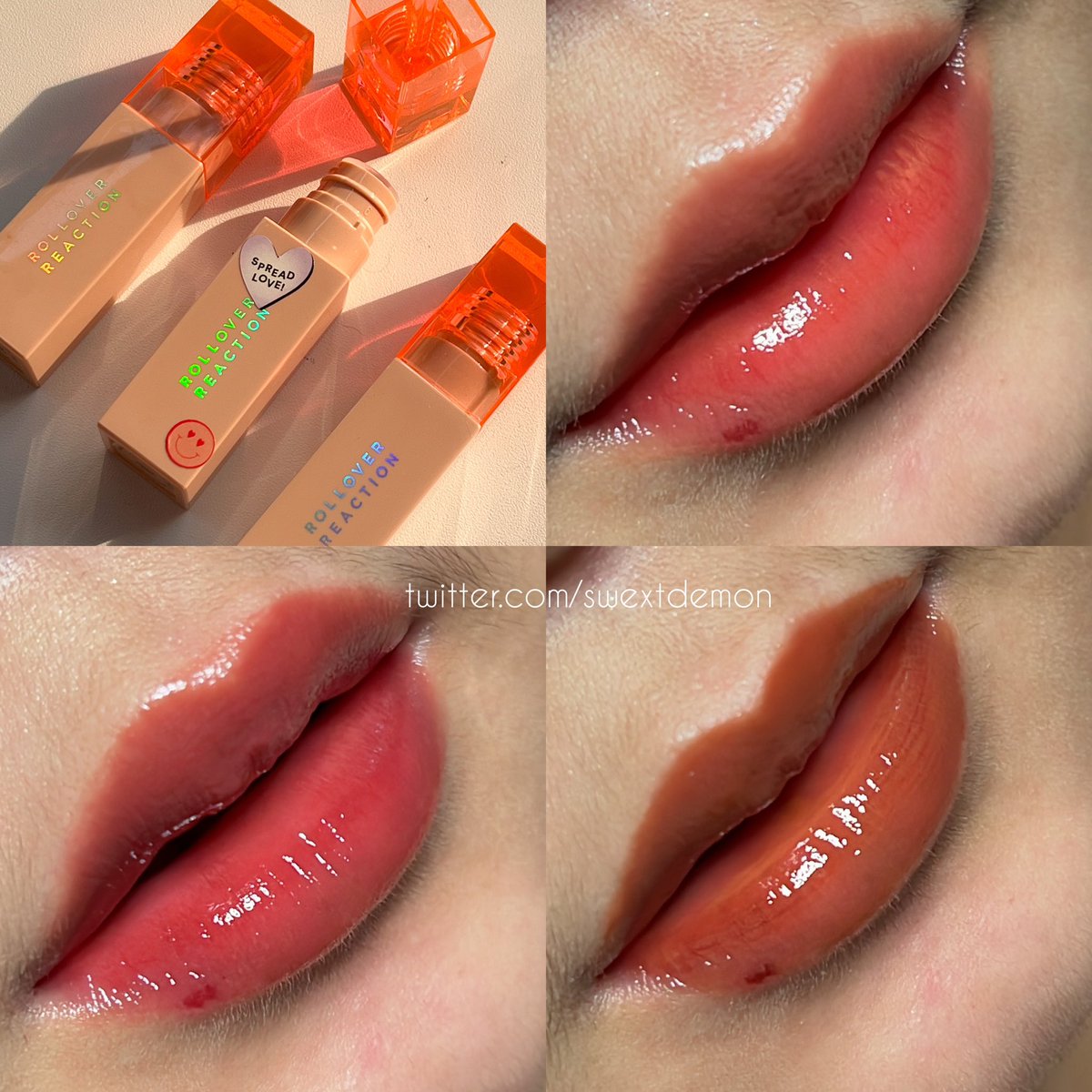 liptint lokal brand ter worth to buy menurutku: Rollover reaction!

pigmented, stain nya tahan lama, moisturizing, ngga gumpal &amp; ga bikin bibir kering.

warna nya cakep-cakep pula, luv it!
