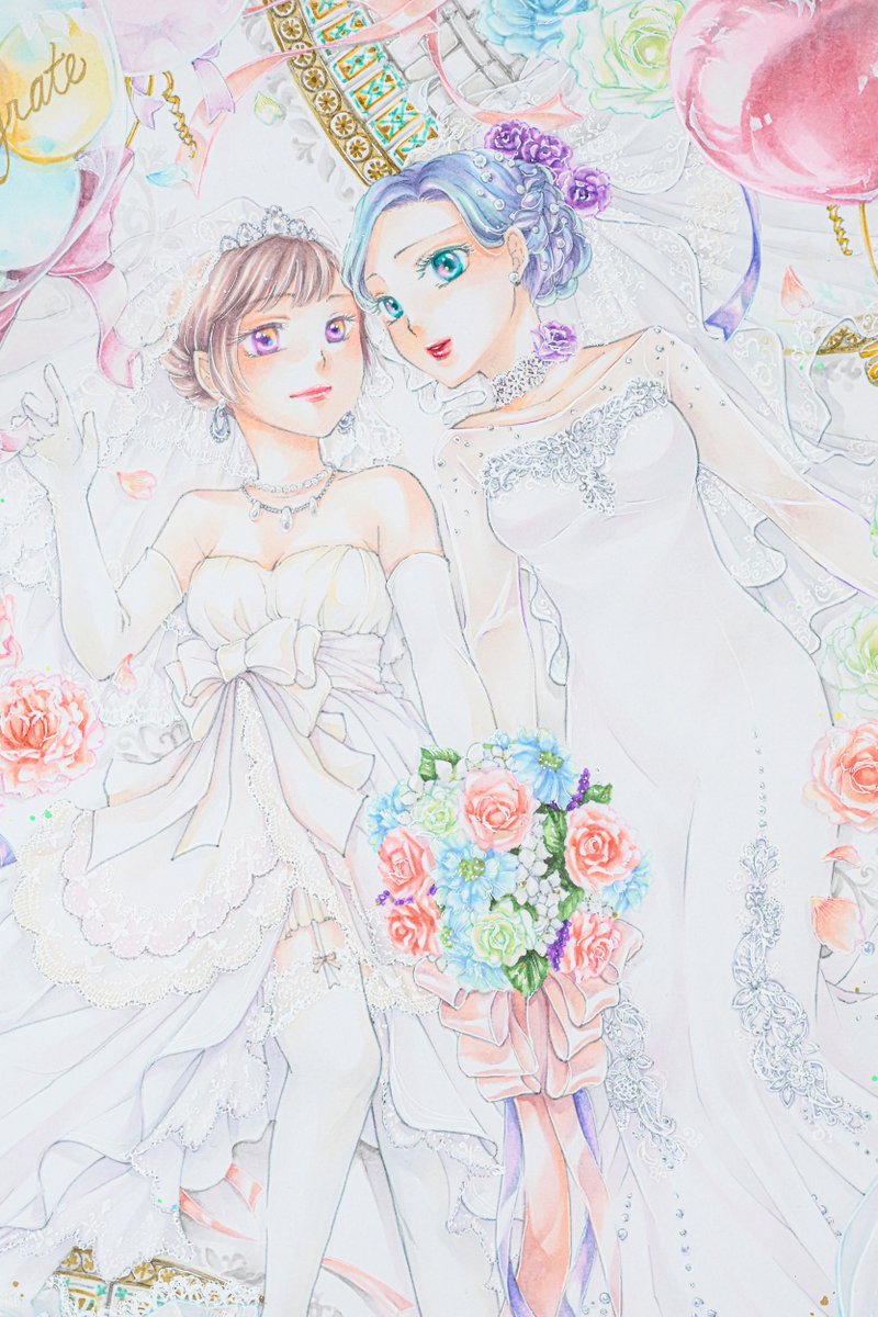 ライトブラウン/ブラック 太陽の女神 コピック イラスト 原画 - 通販