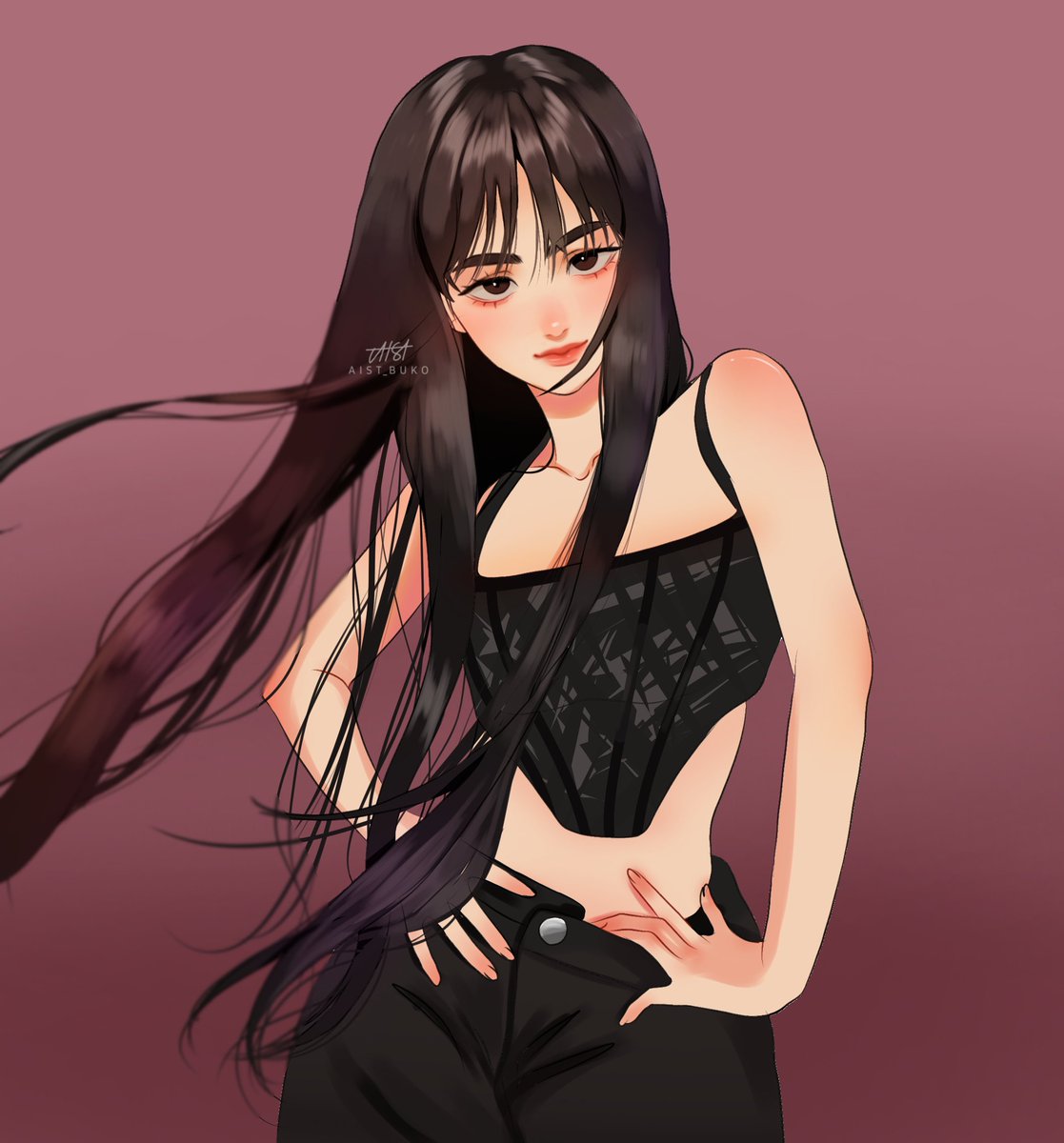 aist_buko's tweet photo. Warm up, got lost of motivation to draw lately
#digitalart #ibispaintx #digitalartist #artist #jisoo #blackpink #jisoofanart #soyaa #semirealism https://t.co/sRvEmeb6G9