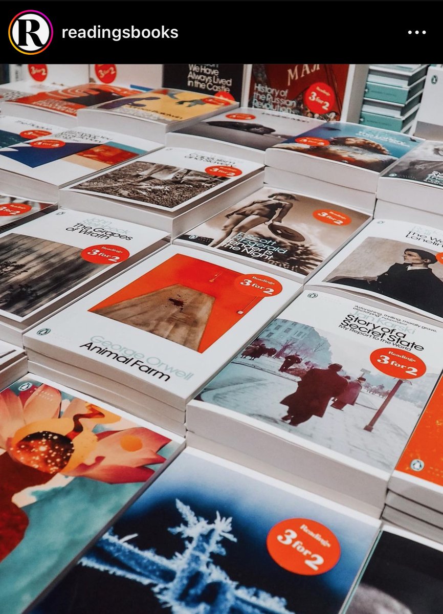 RJMcDiarmid's tweet image. Sharing this fabulous Penguin Modern Classics promotion with my #MECO6943 students - 3 for 2 offer plus a hardback Readings journal which is available exclusively to @ReadingsBooks (in store only) 

I love it @PenguinBooksAus 📚📚📚 #PenguinModernClassics