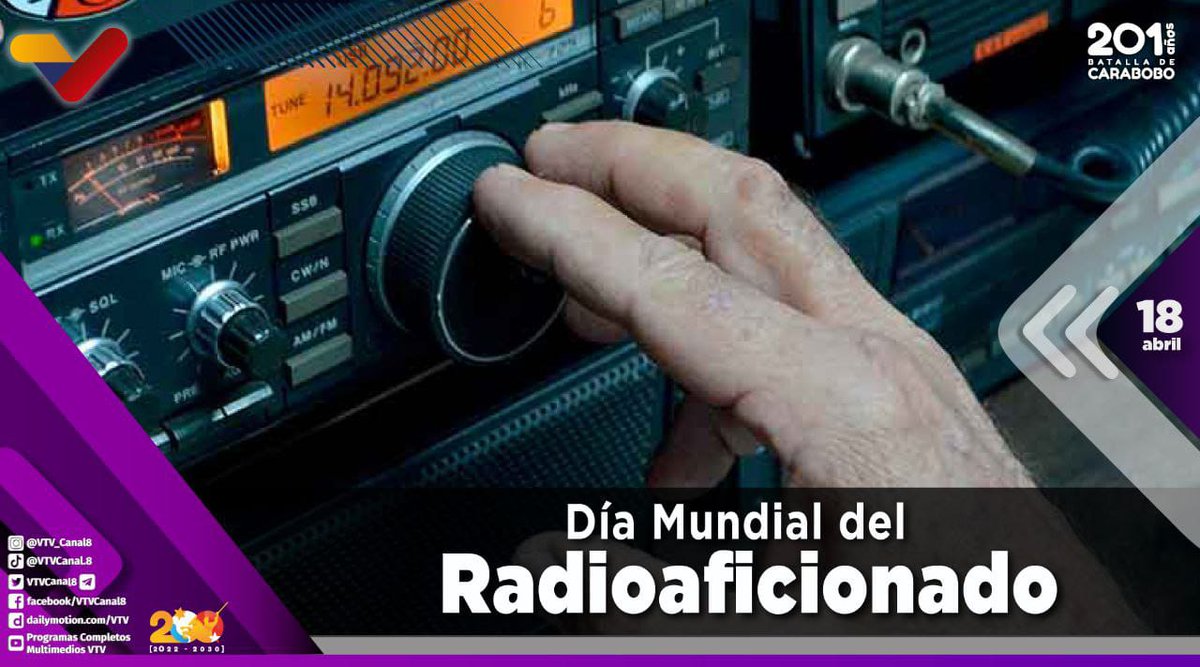 #EFEMÉRIDE🗓️| Cada #18Abr se celebra el Día Mundial del Radioaficionado, con el objetivo de reivindicar el valioso trabajo de quienes día a día prestan un servicio a la sociedad.

#RevoluciónÉtica