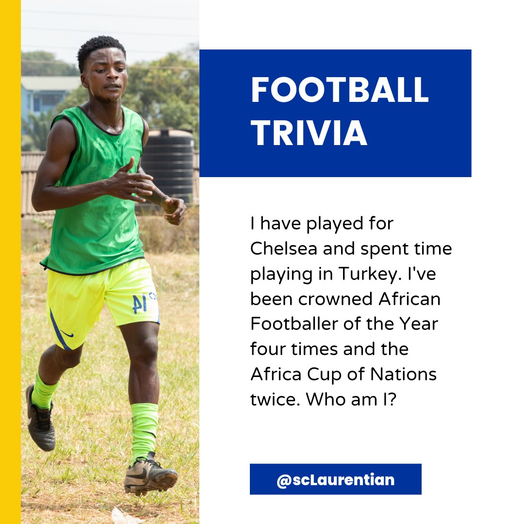 Football trivia!
Who do you think it is? 

Tell us in the comments 🥰🥰

#sclaurentian #sclaurentian #footballtrivia #worldcup #ghanafootballleague #footballclubsinghana #cinchleague1 #Scottishleagueone #spflleague1 #cinchspfl #LeagueTwo #cinchleaguetwo
#lowlandleague