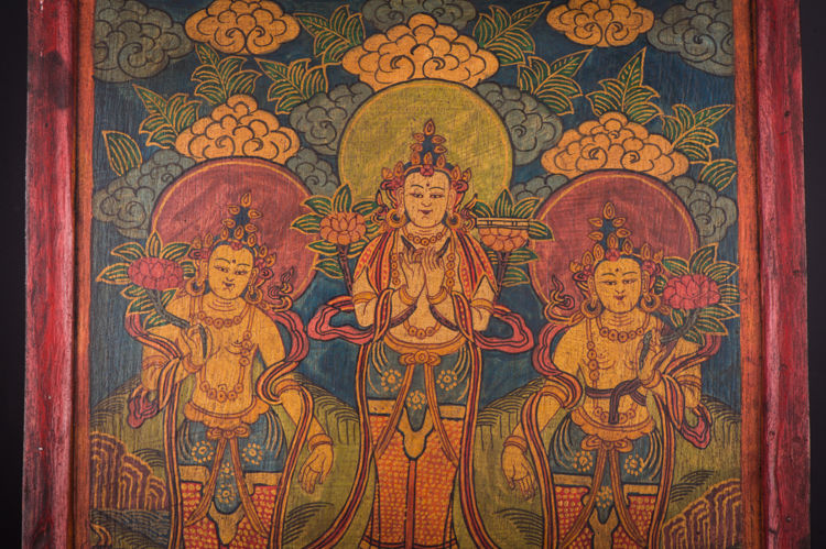 Tibetan Sandudharma standing woodblock print

View auction details, art exhibitions and online catalogs; and collections of contemporary, impressionist or modern art, #Asian antiques #Chinese art.

liveauctioneers.com/item/147573126…

#lamathankapaintingschool #thankapainting