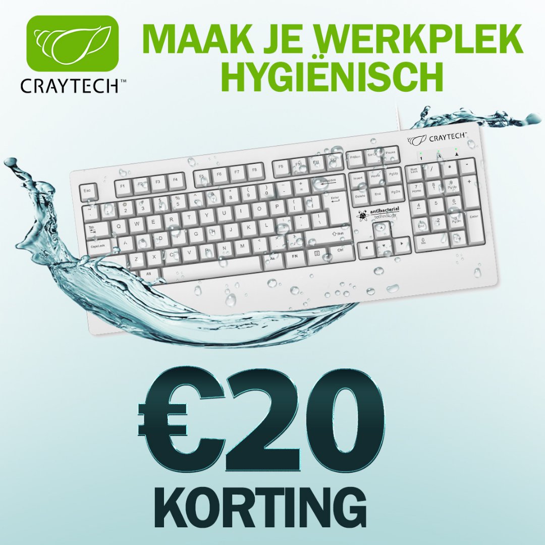 FormexMedical's tweet image. 📣 Krijg nu €20 korting op alle medische toetsenborden en muizen! 🩺💻🖱

Wist je dat een toetsenbord en muis vaak de grootste bronnen van bacteriën zijn? Daarom bieden wij nu €20 korting op al onze medische toetsenborden en muizen.

(Actie loopt tot 1 mei 2023, op=op!)