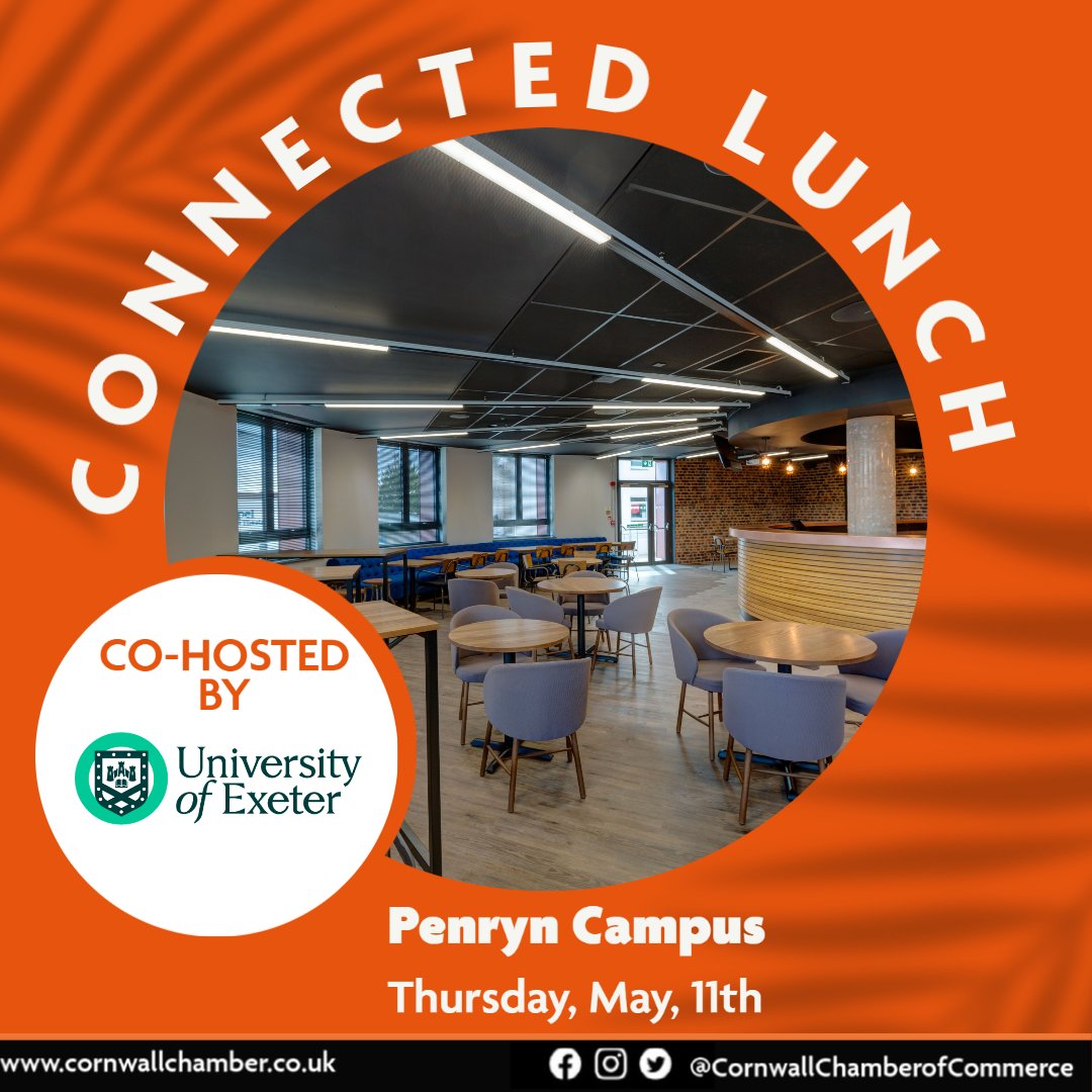 Join our Connected Lunch with the University of Exeter at Penryn Campus on the 11th May. Meet our fantastic speakers for this lunch- Martin Siegert and Jane Wills from Exeter University, and Eleanor Devenish from BF Adventure! To book on, click here!- lnkd.in/e38TxpfN