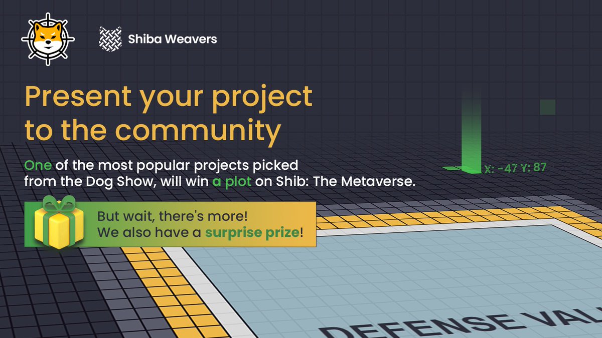 ShibInformer's tweet photo. @shibernetics Also, remember that we are in a #ShibTheMetaverse lands giveaway, for projects posting in the Dog Show, and for new users willing to show their commitment by becoming #AlphaUsers.
Try your luck, and join the #ShibArmy in the frontlines of crypto! https://t.co/UQyujse9vk