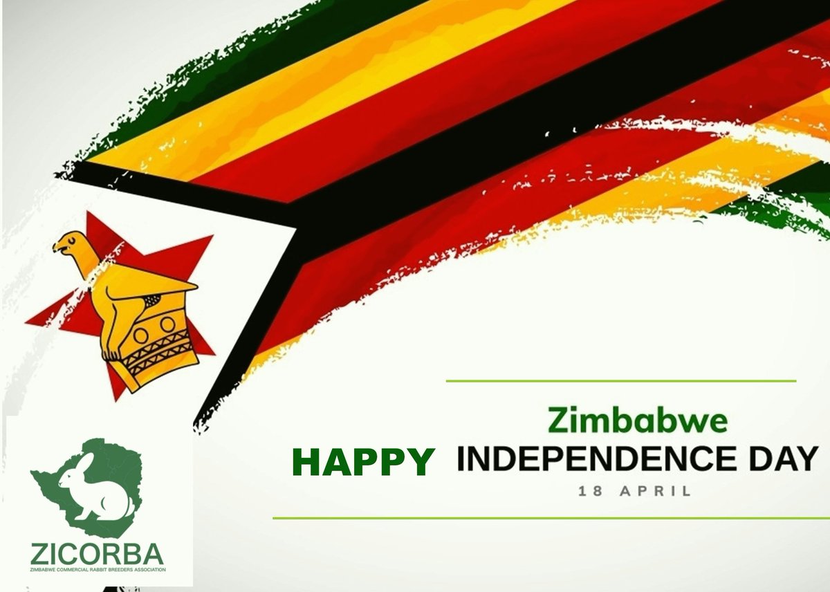 RabbitZimbabwe's tweet photo. Happy Independence day Zimbabwe! 
#Zimbabwe 
#ZimAt43 
#zicorba 
#letsmakezicorbagreat 
#healthymeat https://t.co/Inut5jEl6b