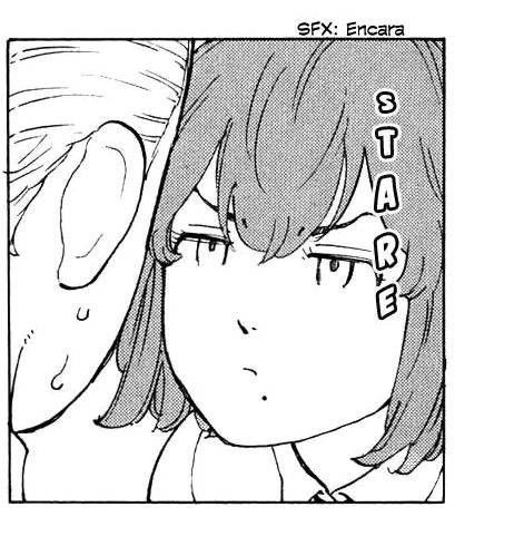 T0MANHINA's tweet photo. ❝ I would love to come, but Takemichi, who is your friend? ❞ she gives him a stare. https://t.co/faJnM7iKwR