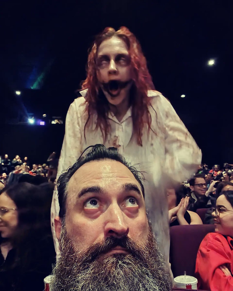 Jon_Schnitzer's tweet photo. All hell break loose at @EvilDead at @BeyondFest See this in theaters! I screamed my head off! Next level horror!
.
#EvilDeadRise #horror #scary https://t.co/5OxYqPR8hZ