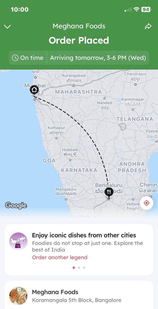 We do live a futurist world. Just ordered Meghna Biryani sitting in Mumbai via <a href="/zomato/">zomato</a> 🤤