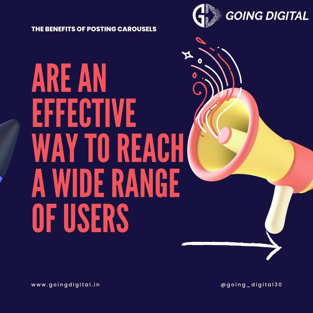 Going_Digital30's tweet photo. Do you want to know the benefits of posting carousels on Instagram? 
Here are some reasons why you should start using them:
Contact us today for a free consultation: info@goingdigital.in
https://t.co/CeyhbwuMSP
#GoingDigital #SandeepRaut 
#instagrammarketing https://t.co/w7Pg9HUxdi
