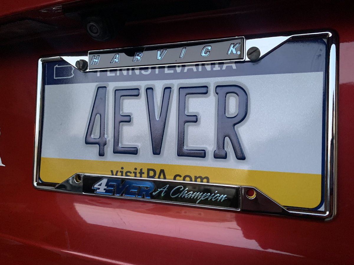 @StewartHaasRcng @KevinHarvick @RodneyChilders4 @DeLanaHarvick @BuschBeer @hbpRacing @gearwrench @Mobil1 @sunnydracing @Realtree  @rheemracing I took my Harvick fandom to a new level this year by getting this plate the day he announced his retirement!  #4ever