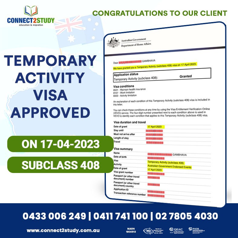 Connect2Study's tweet image. 🛫🌏 Planning to visit Australia for a holiday, to see family or for a short-term business trip? 

Let us help you apply for the SubClass 600 Visitor Visa! 📝👍 

#VisitorVisa #SubClass600 #TravelAustralia #COnnect2study #GlobalTravel #TravelAbroad