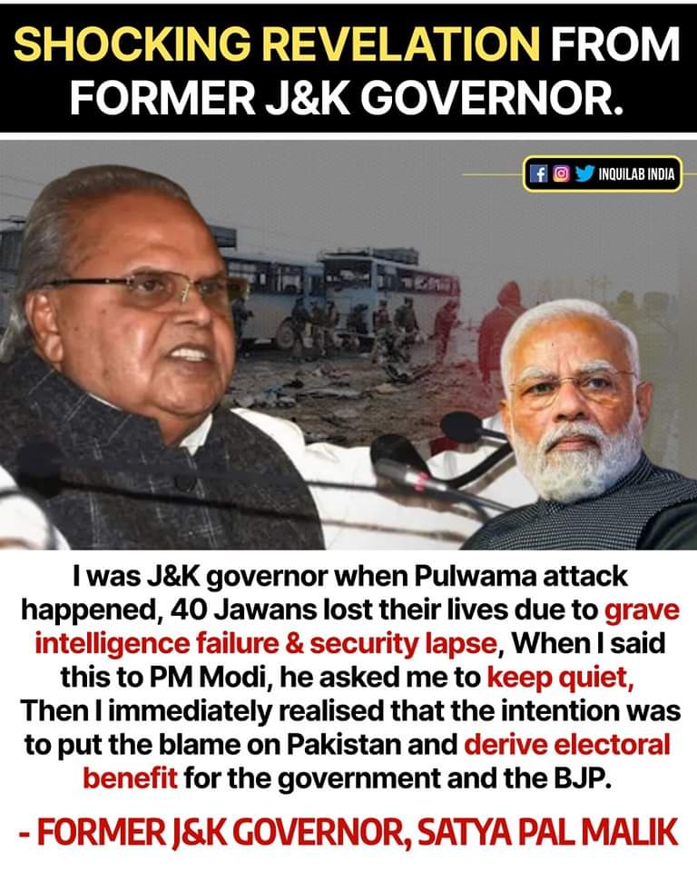 Now it’s proven that the PULWAMA attack happened just because of BJP and Narendra MODI
#pulwama #pulwamaattack #khalistani #sikhs #congress #BJP #Rahulgandhi #Modi #Muslims #Modi_Hatao_Desh_Bachao #Yogi #AtiqueAhmedDead #Modi
