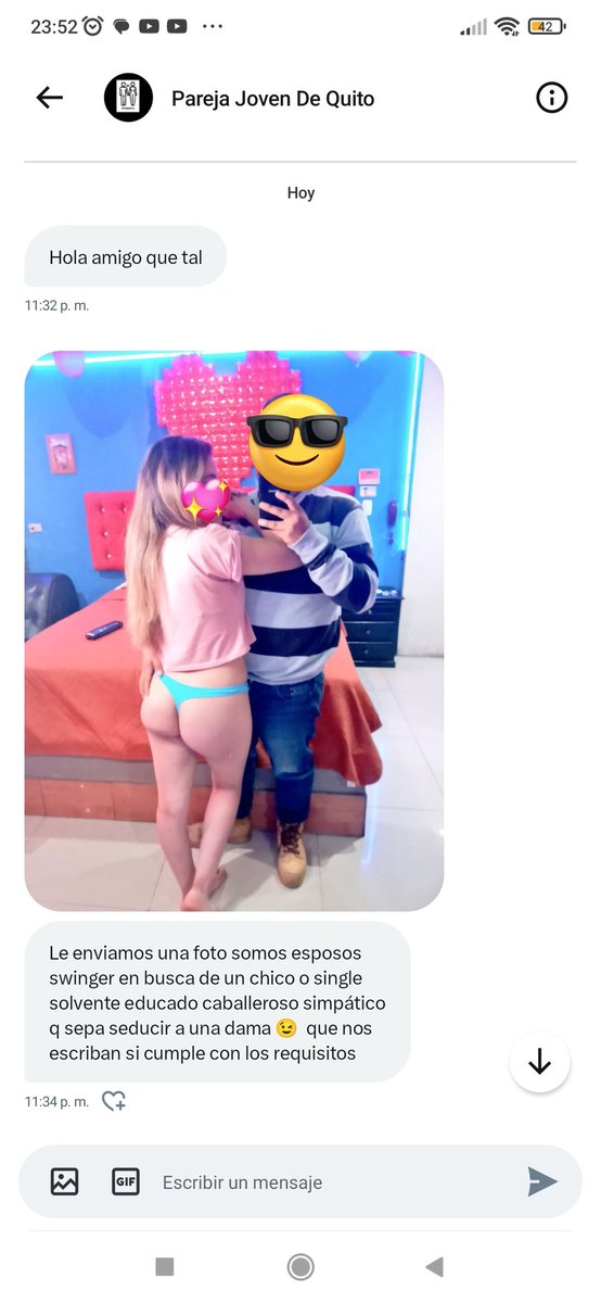 ComunidadSwEc1's tweet photo. #buscan @Mishel_23sta atentos a la publicación amigos escriban directamente si cumplen el perfil de lo que busca la pareja https://t.co/xnSXNVOQOO