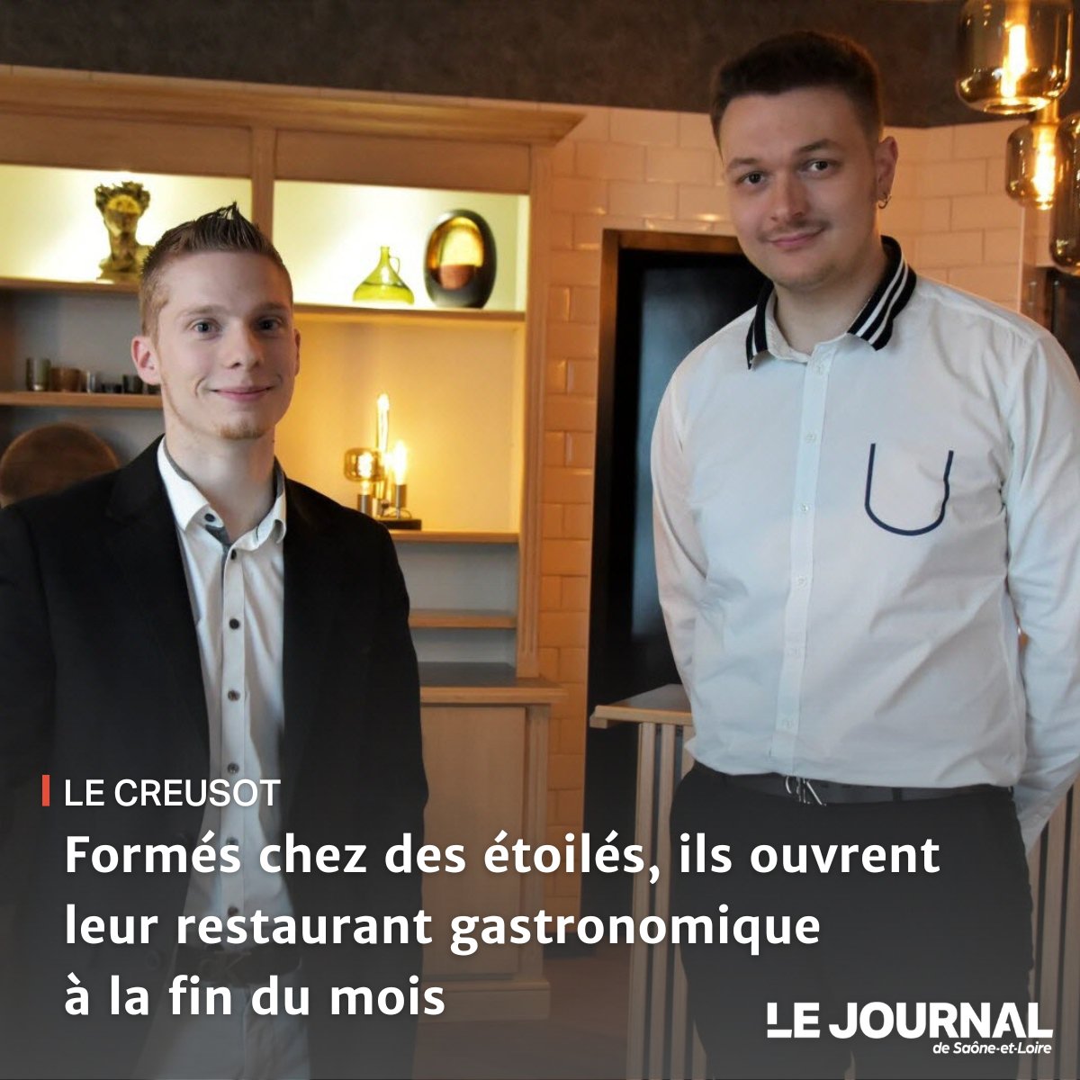 lejsl's tweet photo. C'était leur rêve et ils l'ont fait !
Passé chez #greuze ou #lameloise, le jeune cuisinier Willy Lardry a rencontré son associé Edwin Smietanski, serveur, dans les cuisines du #domainederymska. ↙️
https://t.co/8m0ZCOyDRE
#lejsl #lecreusot #saoneetloire https://t.co/9W92BOyWbP
