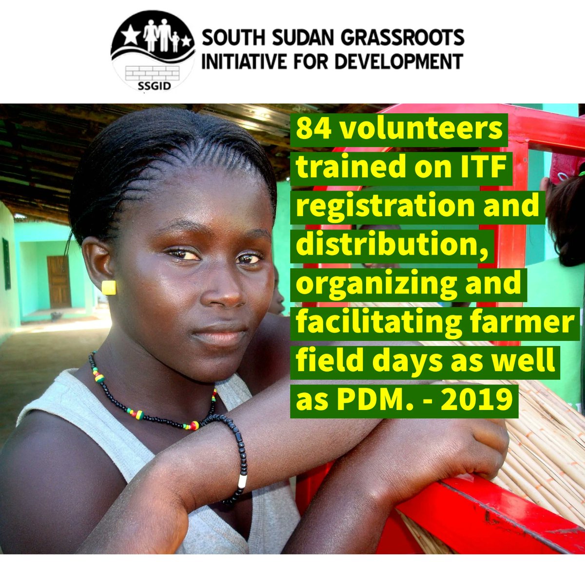 To ensure sustainability, SSGID works with community volonteers, build their capacity and equip them to ensure project sustainability long after the project has come to an end. #SSOT #Youth