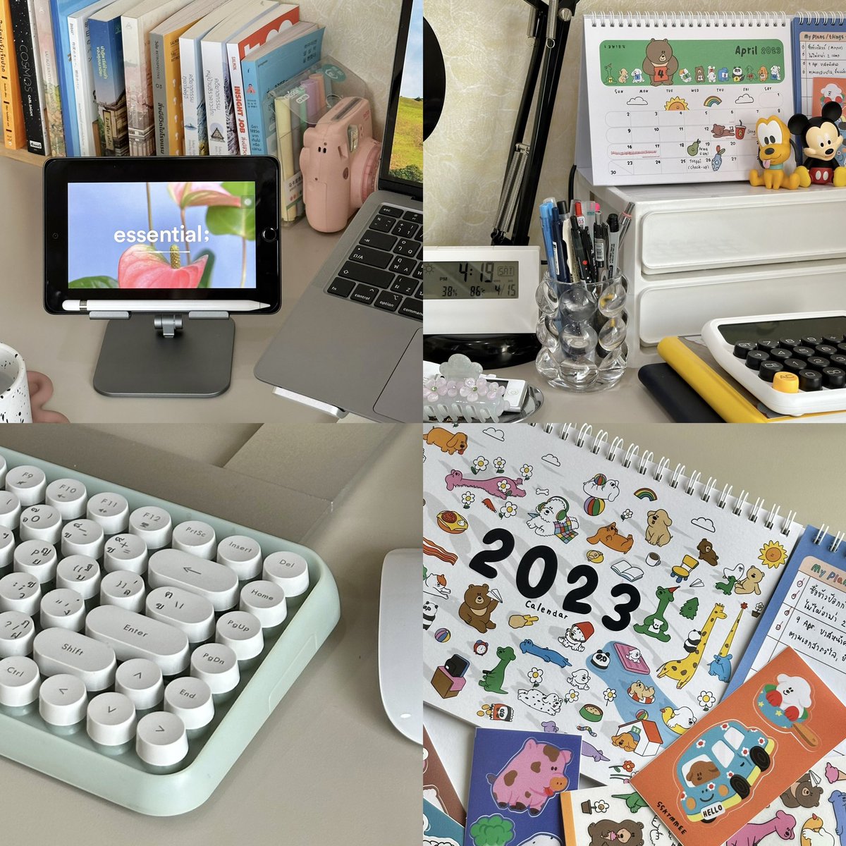 เธรดนี้จะมาป้ายยาไอเทมที่ใช้แล้วชอบของโต๊ะทำงานเราเอง แถมมีความน่ารักนิดหน่อยเพิ่มพลังใจในการทำงานด้วยอิอิ 🍧🫧ꔛ