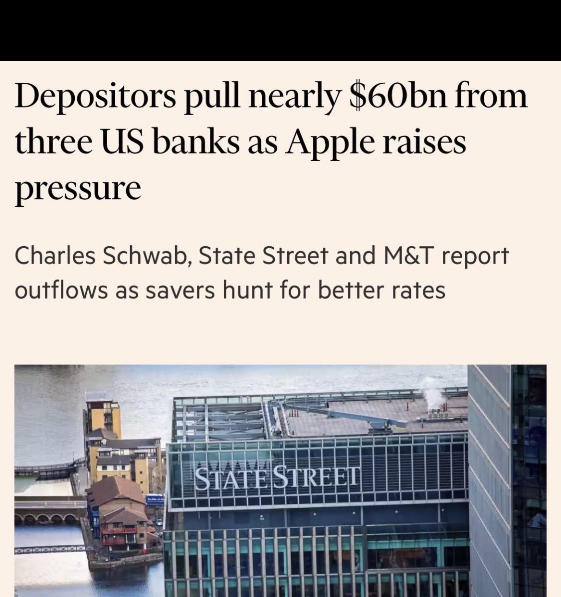 News Feed 79 As if present US bank woes are not sufficient, Apple creates the latest disruption in US banking sector!
It is premature to foresee any impact on global financial sector via US banks' continued headaches
🥲
#Banking #Finance #disruption #investing