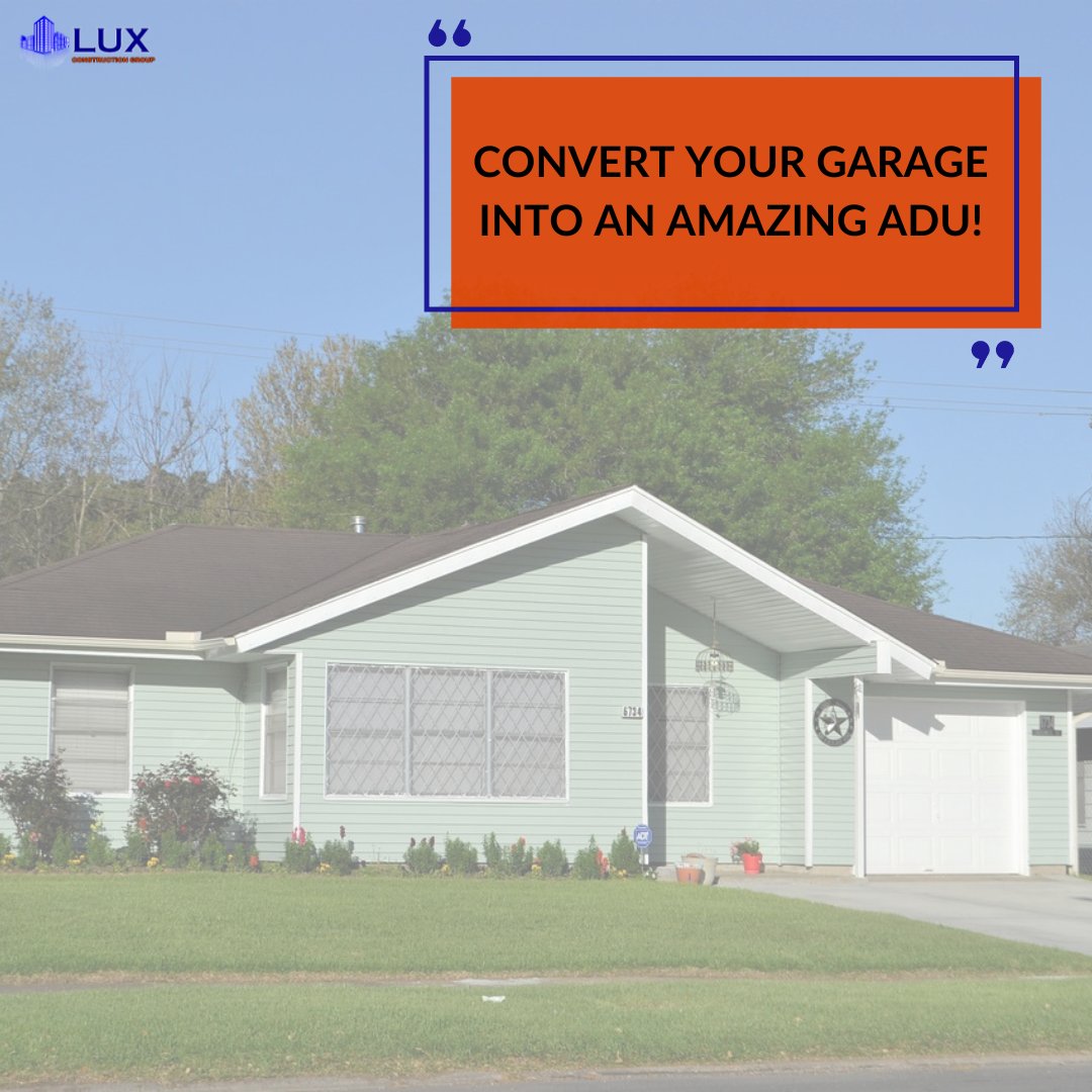 LuxDevelopersLA's tweet image. Looking to create an amazing ADU? Look no further! Lux Construction Group, located in Los Angeles, can help you convert your garage into a stunning Accessory Dwelling Unit (ADU) that adds value to your property.  #ADUconversion #LuxConstructionGroup #LosAngeles #GetStarted