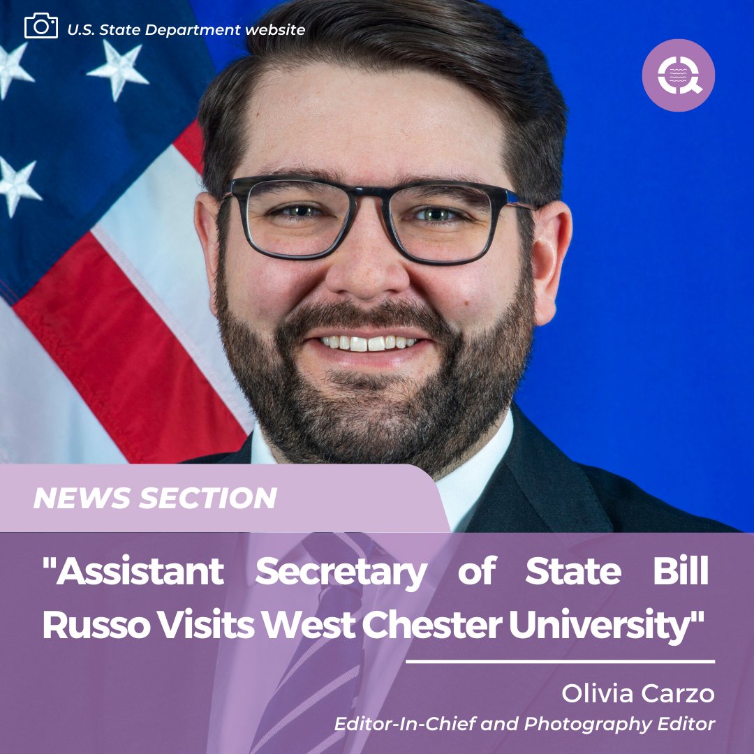 On Apr. 11, the Assistant Secretary of State for Global and Public Affairs, Bill Russo, visited West Chester on behalf of the State Department’s Hometown Diplomats Program."
More on this story: wcuquad.com/6021551/news/a…
