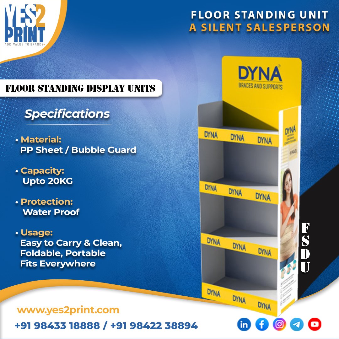 yes2print_cbe's tweet photo. π Floor Standing Display Units π
Contacts us to make such #FSDU
Call us on +919843318888
Follow our page for more promotional products.
πΉ @yes2print_cbe
#fsdu #fsu #floorstandingunit #displaystands #promotionalindustry
#business #entrepreneur #success #sale #marketing https://t.co/RydLyac5Pa