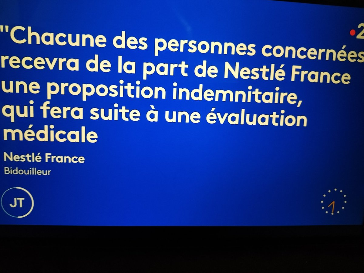 arnauderre's tweet photo. @telematin, que signifie cette qualité de Bidouilleur en bas de l'incrustation du sujet de Nestlé ? (voir photo) https://t.co/rrTq3wZxkp