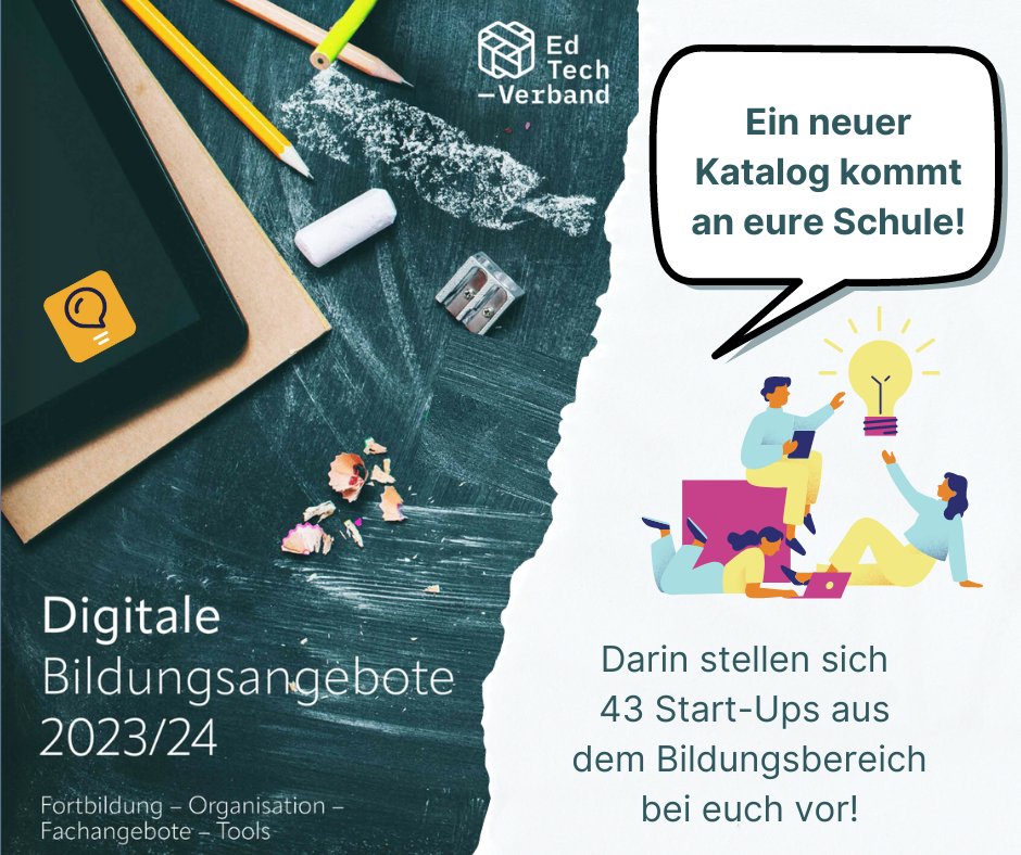 eddilake's tweet photo. 📢 Wir haben Post für Sie! Unser erster Katalog Digitale Bildungsangebote ist da und trifft in diesem Moment in Schulen in ganz Deutschland ein 🤩 💻📚 #digitalebildung #edtech #bildung #schule #Medienkompetenz #Medienbildung #Medienpädagogik https://t.co/V1x9HfSnIl