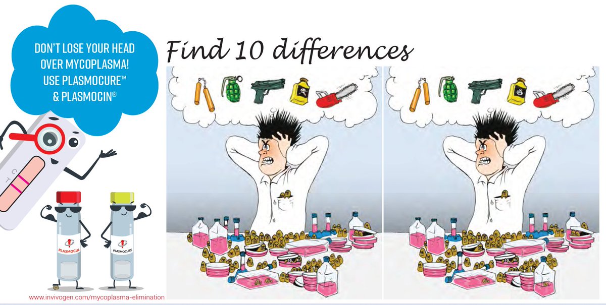 Can you spot the differences? Answer in the comments. 

<a href="/invivogen_US/">InvivoGen</a> #InvivoGames #CellBiology #scicomm