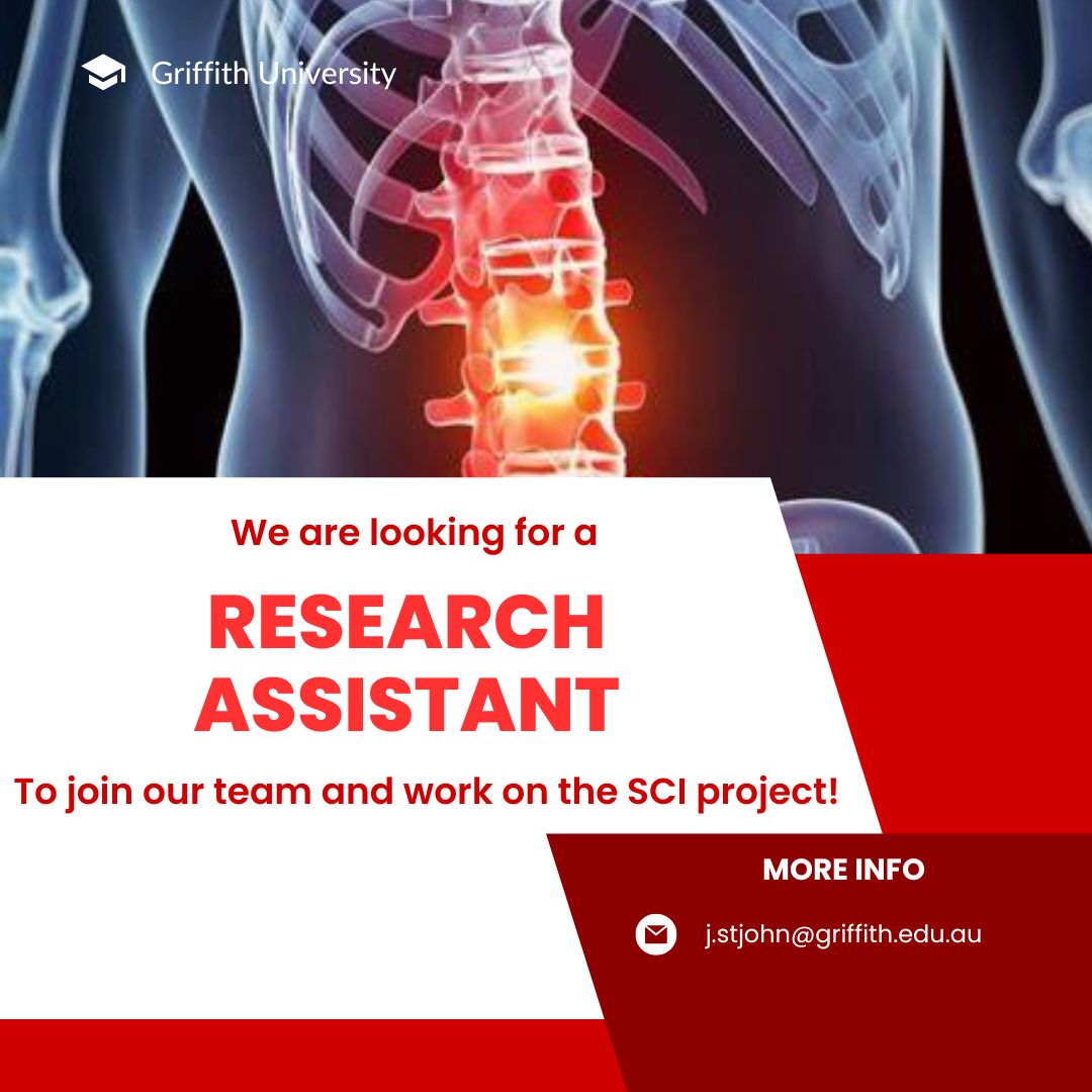 Join our team as a research assistant for our Spinal Injury project! We're seeking a passionate and driven team player to make a real impact on people's lives. Apply now and help us push the boundaries of science! #researchassistant #spinalinjury #sciencejobs #joinourteam
