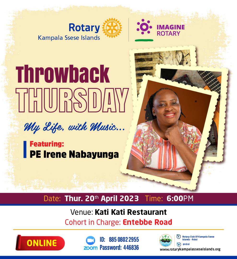 This Thursday at Ssese, we have the privilege of hearing from our incredible PE Irene Nabayunga on the topic of 'My Life' accompanied by some amazing music. Her story and dedication to service are leaving us all inspired. Join Our Zoom Meeting ID: 885 0802 2955 Passcode: 446836