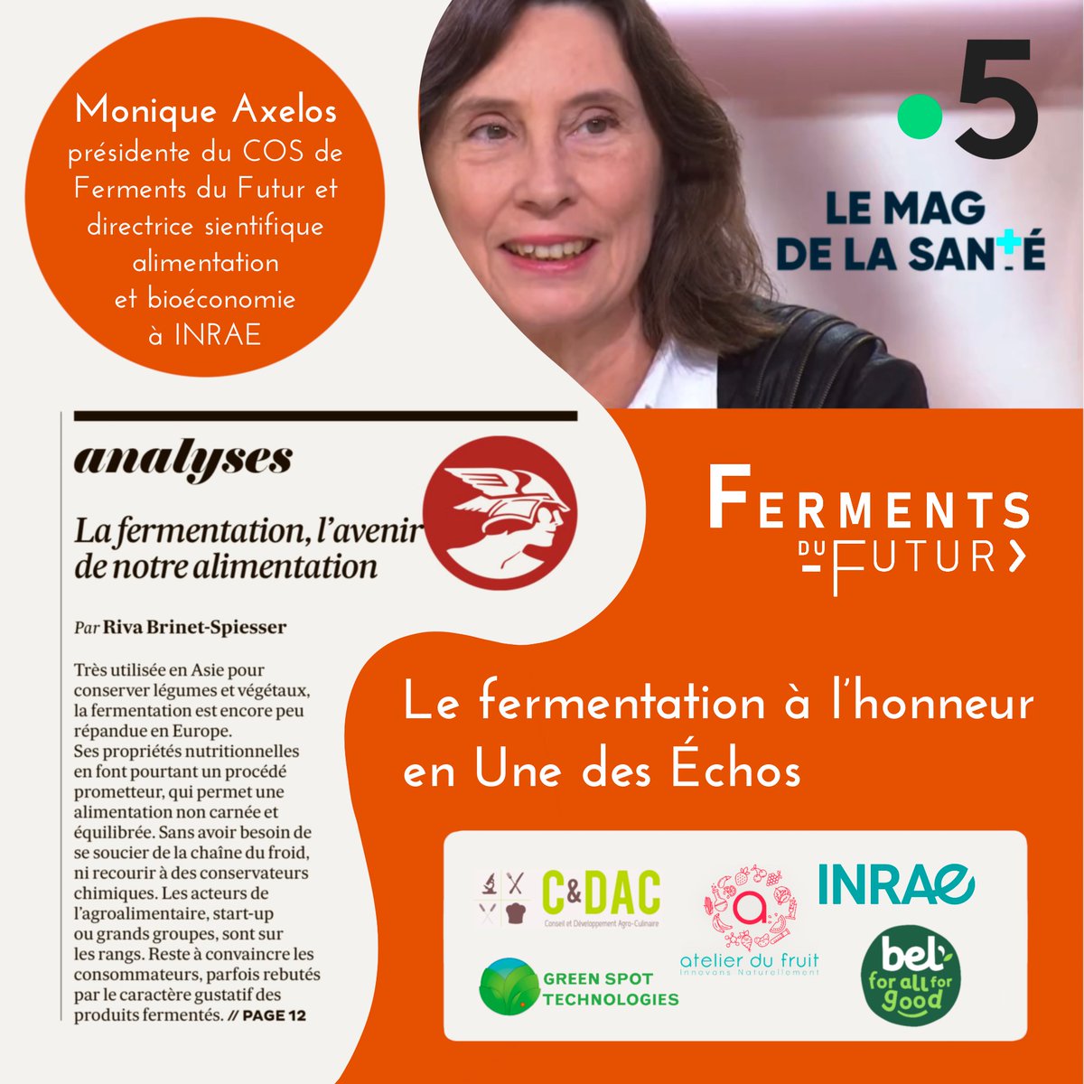 📺 📰 Revue de presse 1er Trimestre📻 📱  
 
🚀Lancement fin 2022
📗Cahier 'Ressources' sur les aliments fermentés par <a href="/INRAE_France/">INRAE</a> 
📢Matinée #fermentation sur stand INRAE lors du #SIA2023 

>> De très belles retombées pour Ferments du Futur et la #fermentation en général !