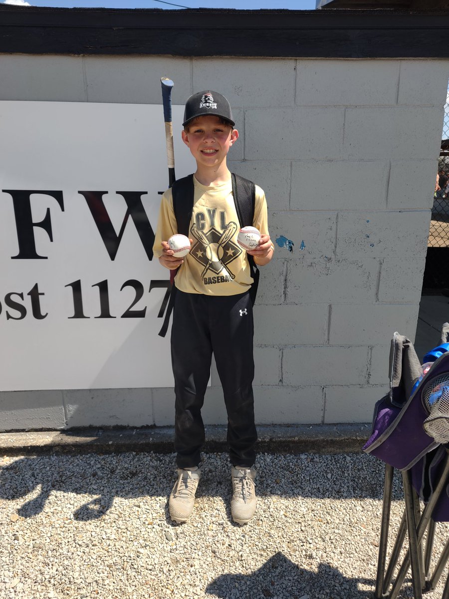 Couldn't be more proud of this young man. 3 tournaments so far this spring and then opening day of rec ball. First at bat in both games Saturday he went yard. Keep that positive attitude and hard work and the rest will come, Pax Daddy.