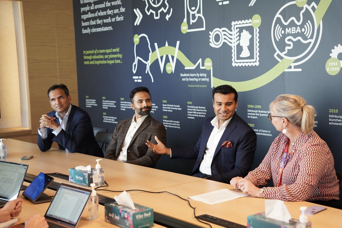 HWUDubai's tweet photo. Excited to announce that Edinburgh Business School Dubai has signed a Memorandum of Understanding (MoU) with the @TheMENAFintech Association (MFTA) to collaborate on a vast range of initiatives and programs related to fintech and sustainability. https://t.co/MuNmt5H5ot