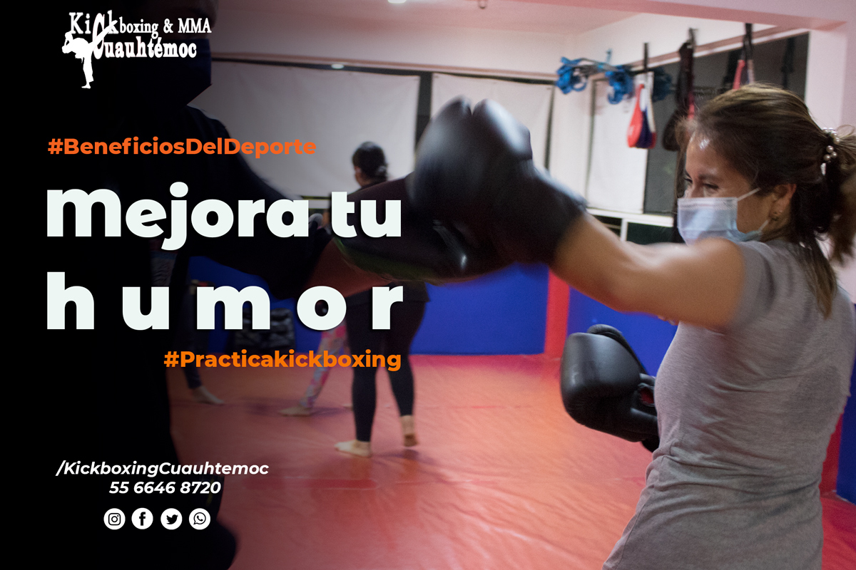 El deporte puede mejorar tu estado de ánimo. Sabes que te hace mucho bien #PracticaKickboxing.